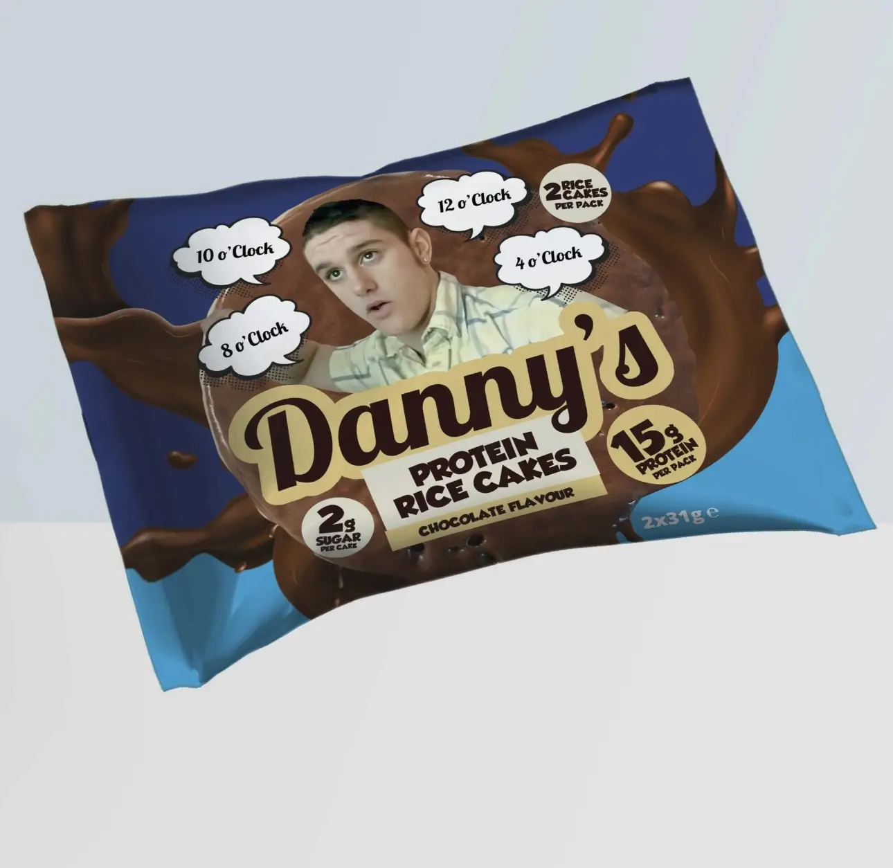 Danny wants to become the face of rice cakes. (Supplied)