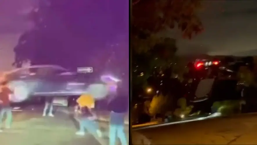 Police Offer Reward For Information On Driver Who Destroyed Tesla Car In Outrageous Stunt