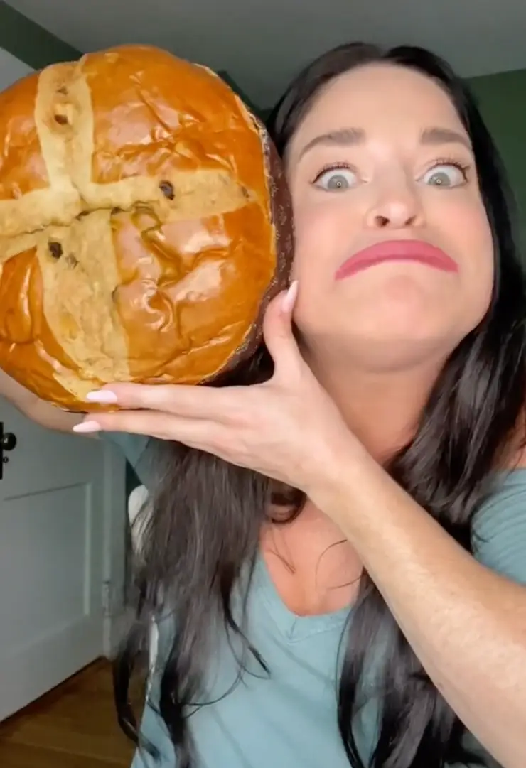 That's one huge bun.