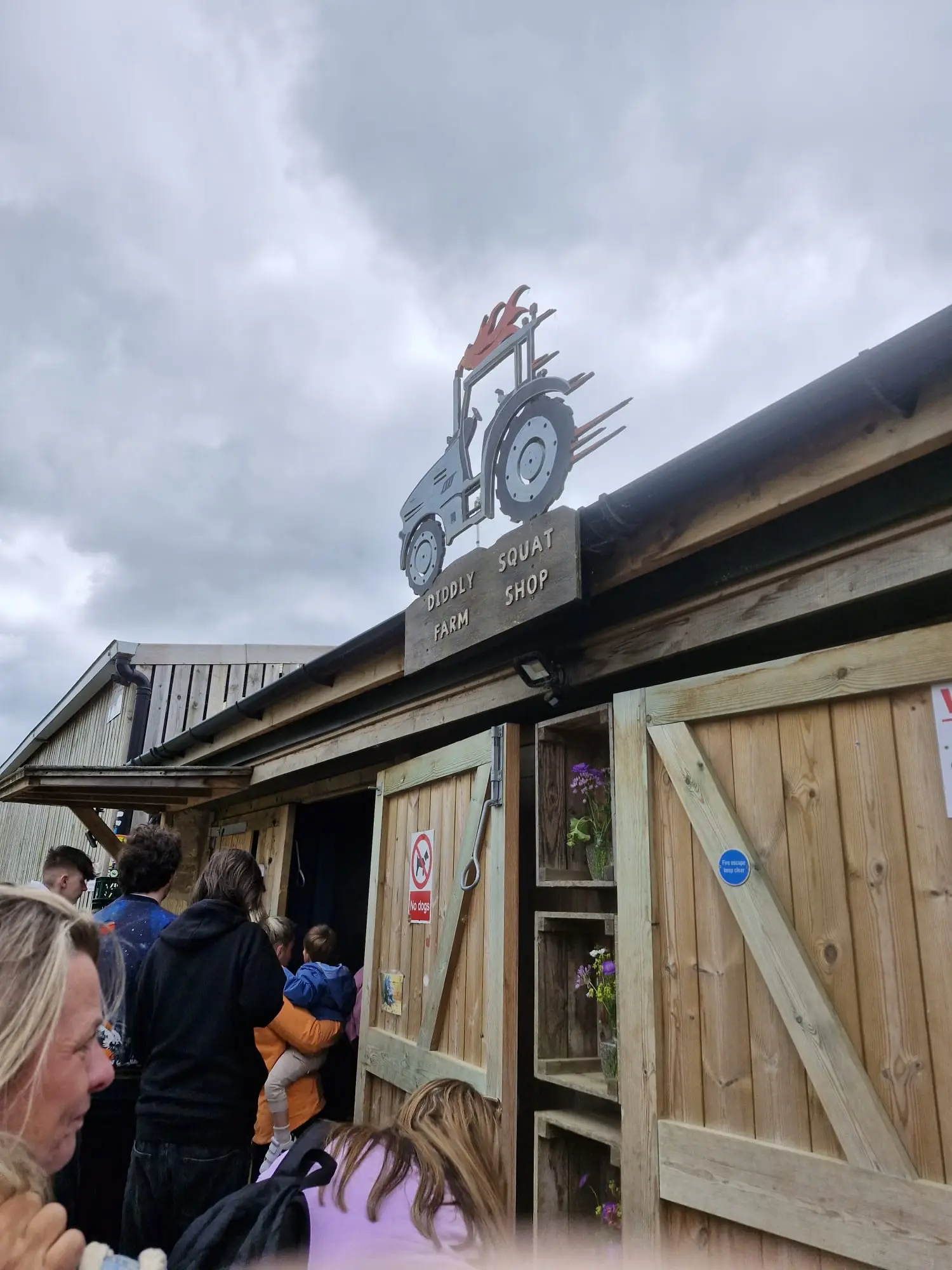 Outside Diddly Squat Farm Shop. (LADbible)