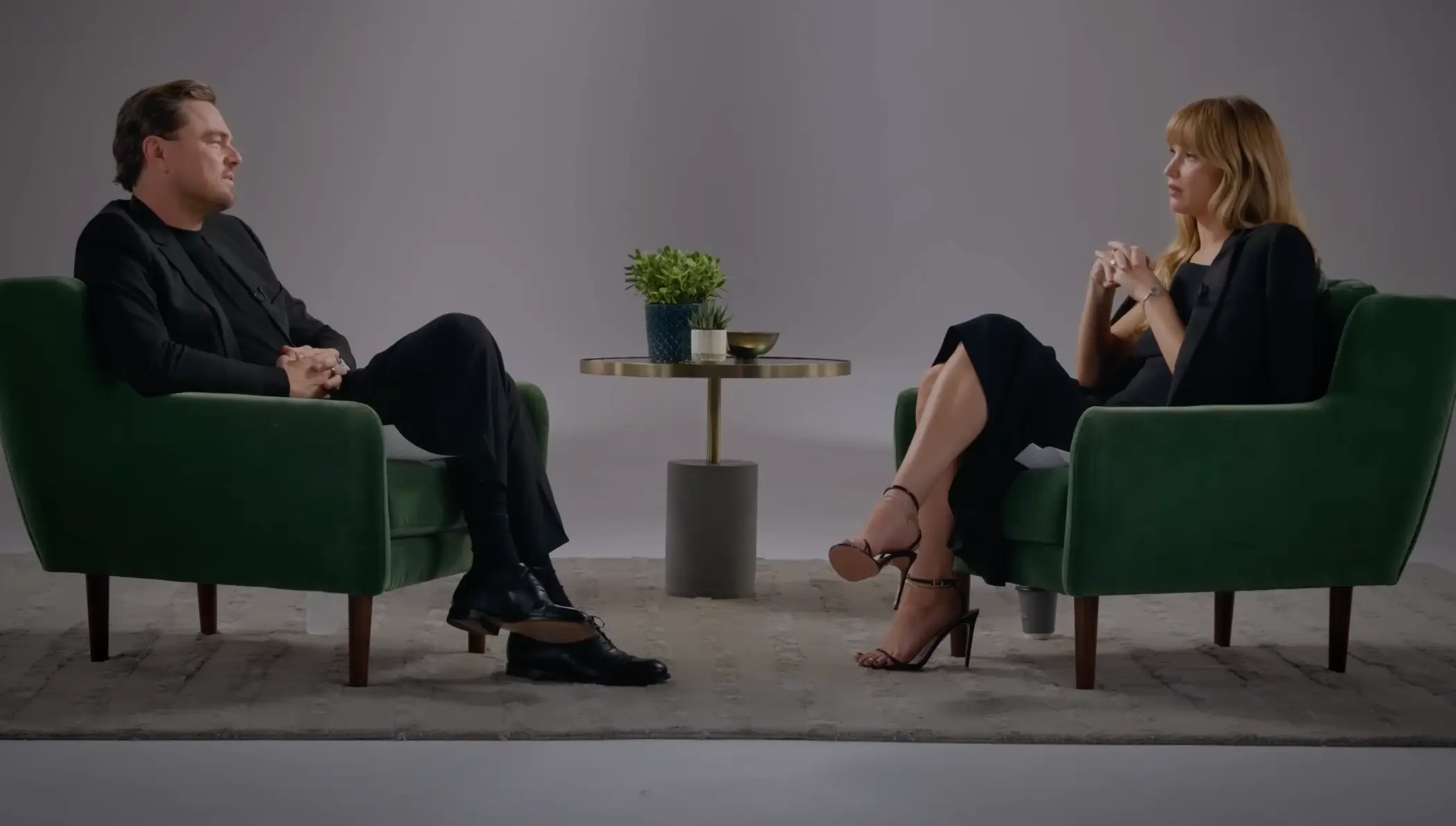 Leonardo DiCaprio and Jennifer Lawrence (Variety/CNN)