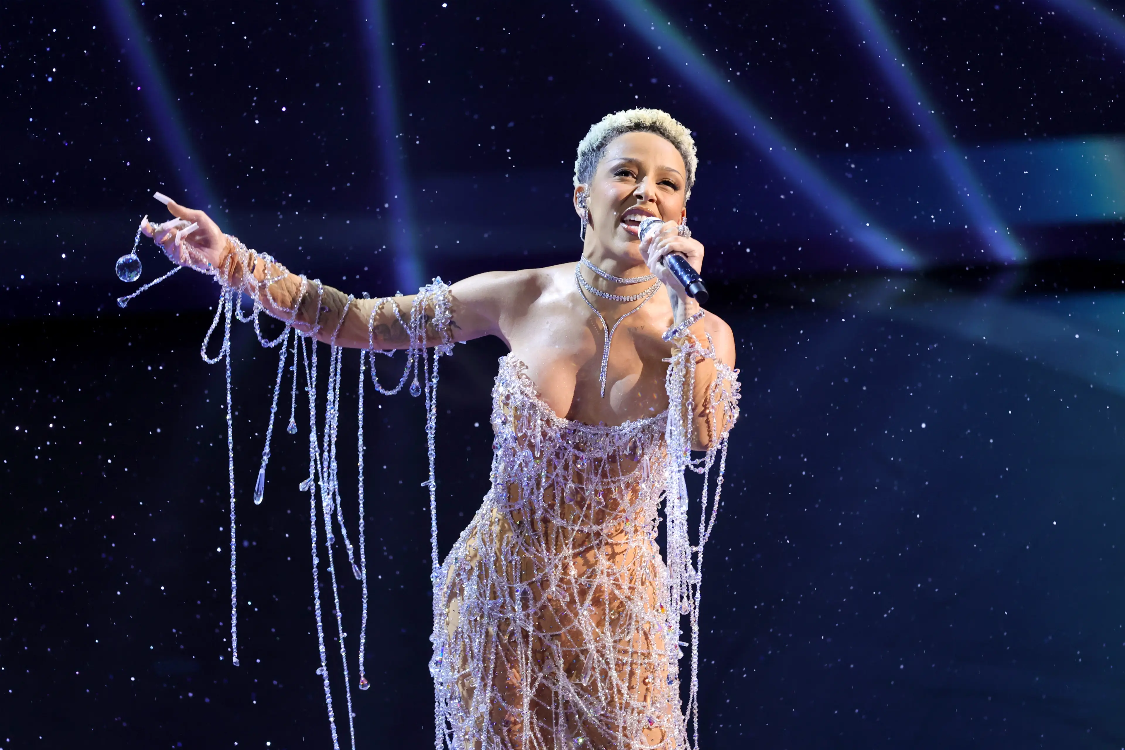Doja Cat performed (Kevin Winter via Getty Images)