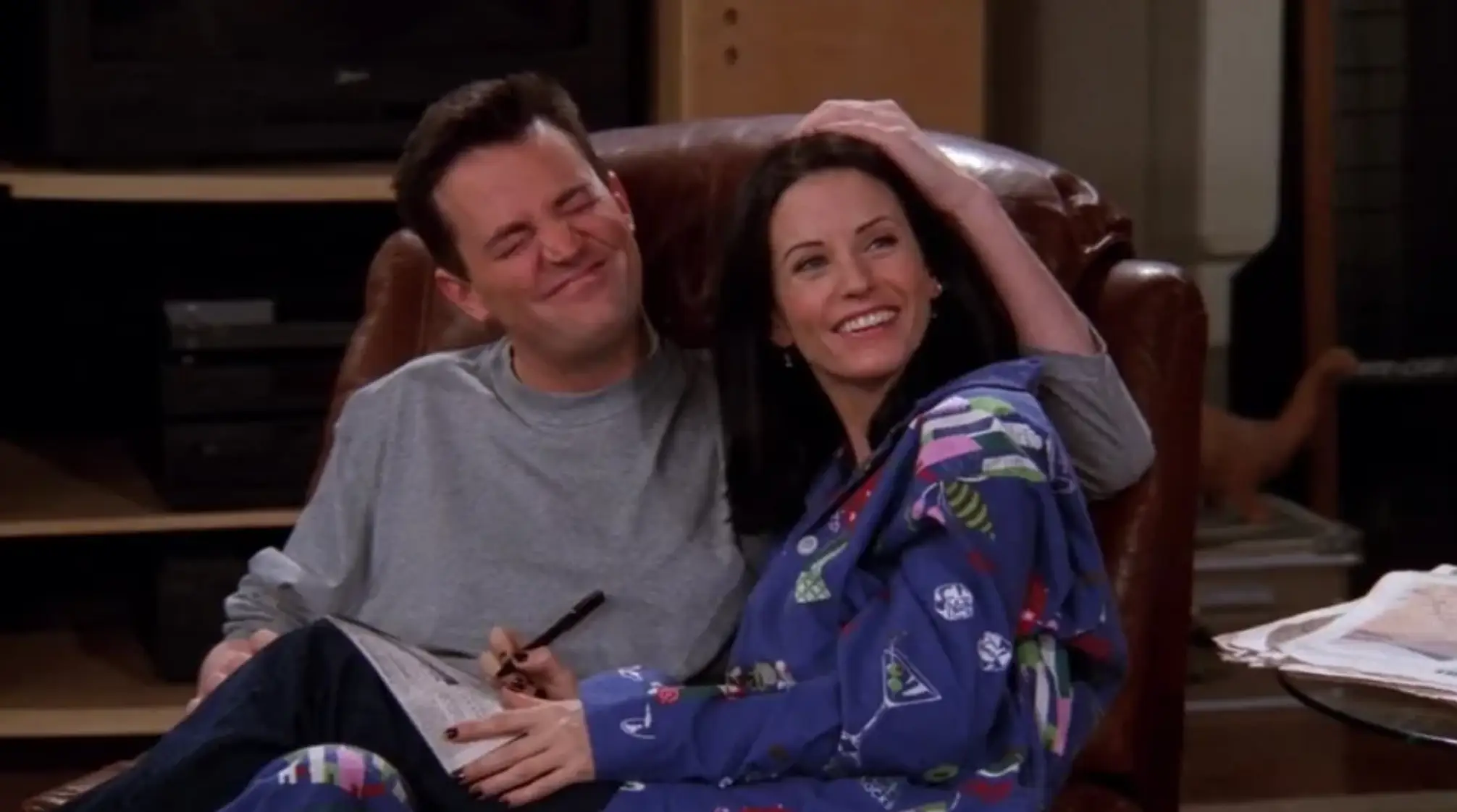 Chandler and Monica went on to have the show's most stable relationship (NBC)