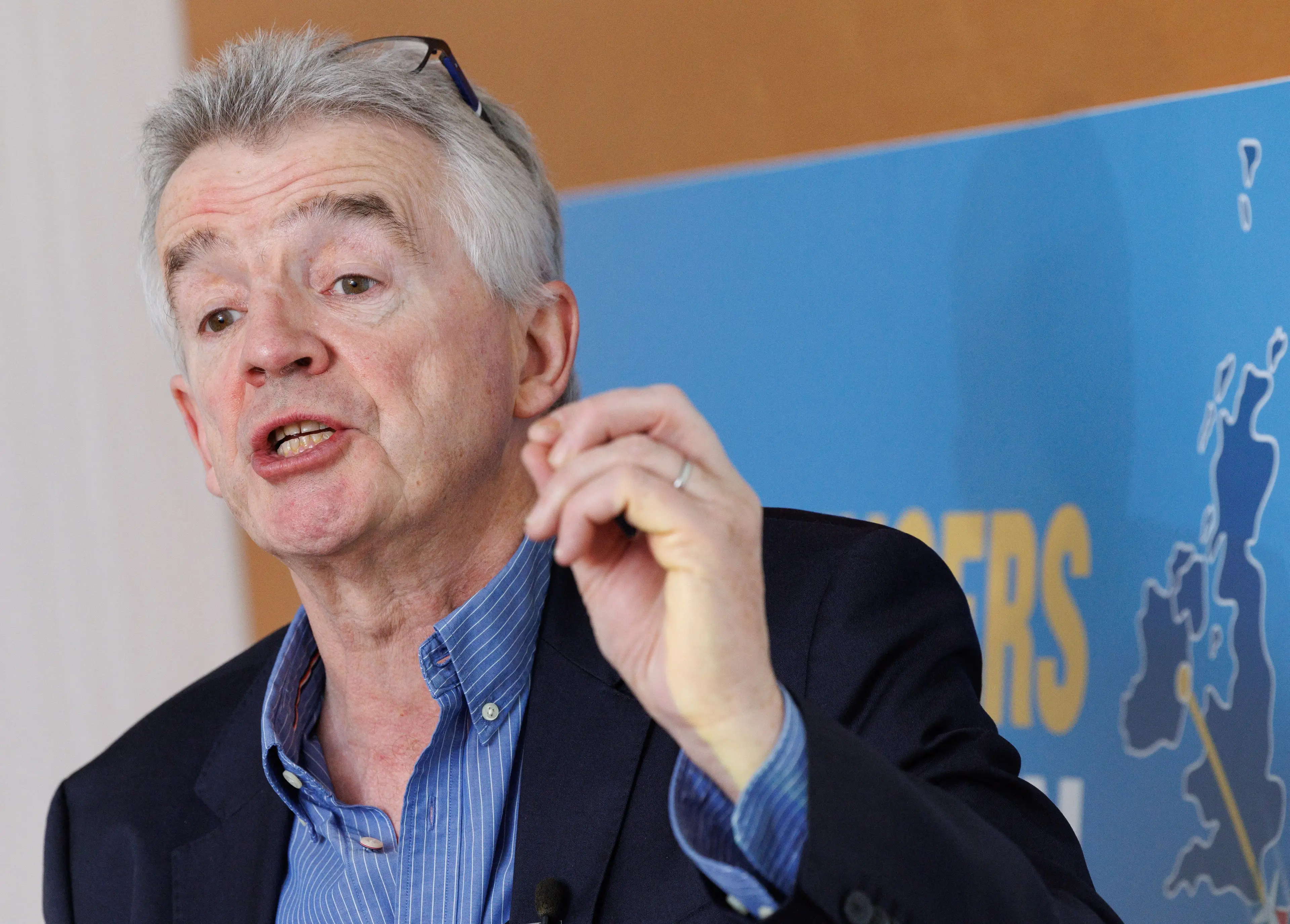 Michael O'Leary said flights in and out of Dublin could go for £420 each way. (BENOIT DOPPAGNE/BELGA MAG/AFP via Getty Images)