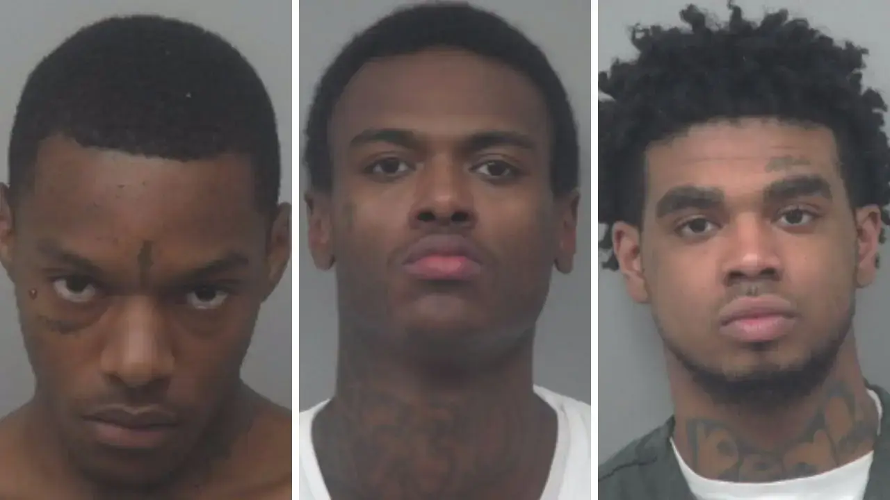 Three men were involved in the killing of a 29-year-old father at a gas station in Georgia (Police handout)