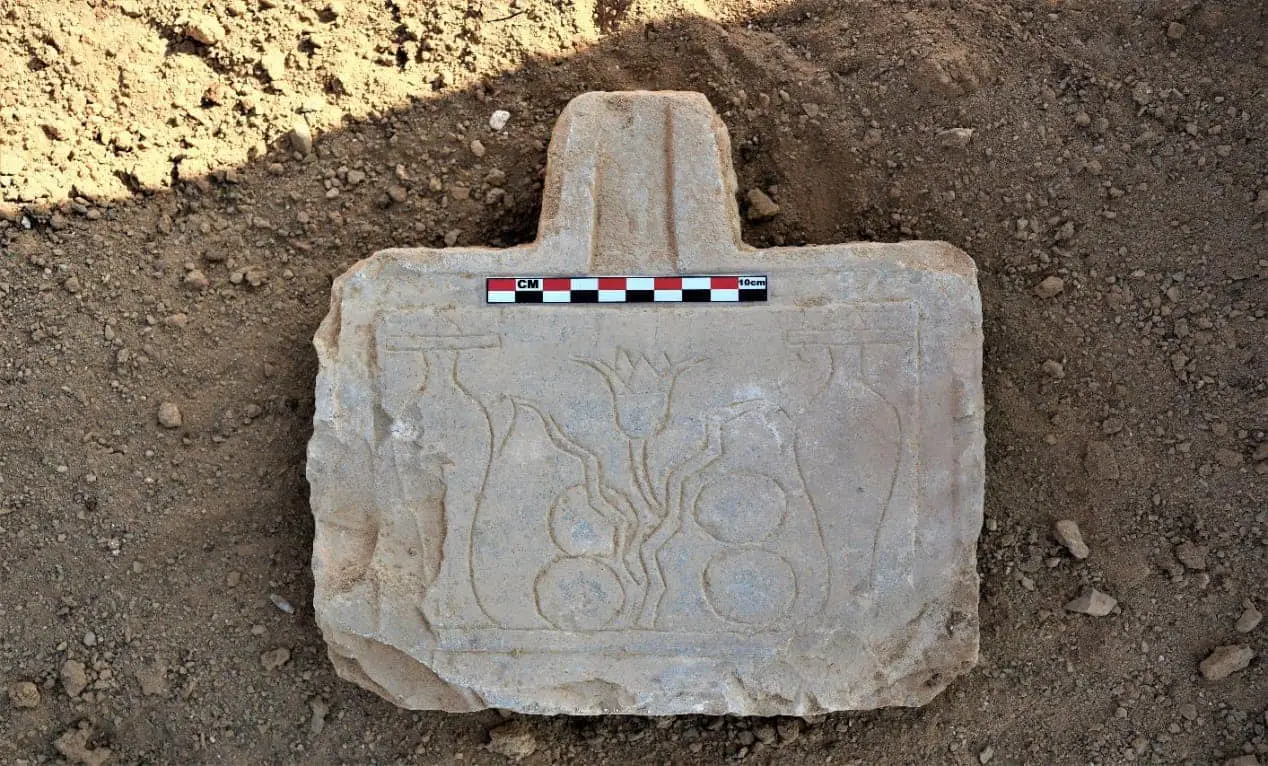 One of the ostracas found at the site (Ministry of Tourism and Antiquities)