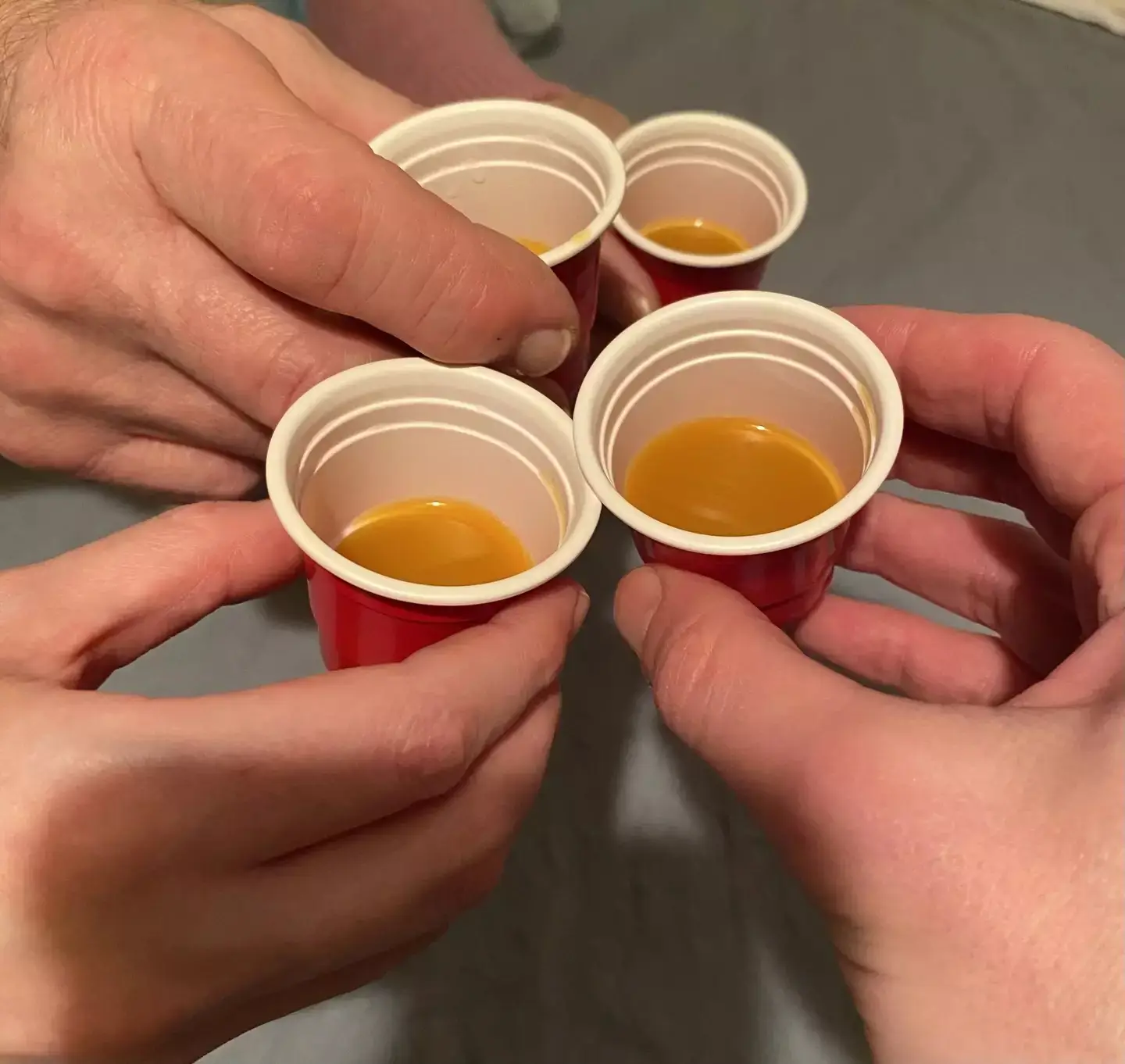 George and his friends gave the spirits a go (George Nash)