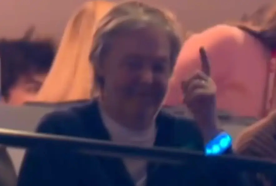 Sir Paul McCartney could be seen enjoying himself in the crowd (Instagram/@NFL)