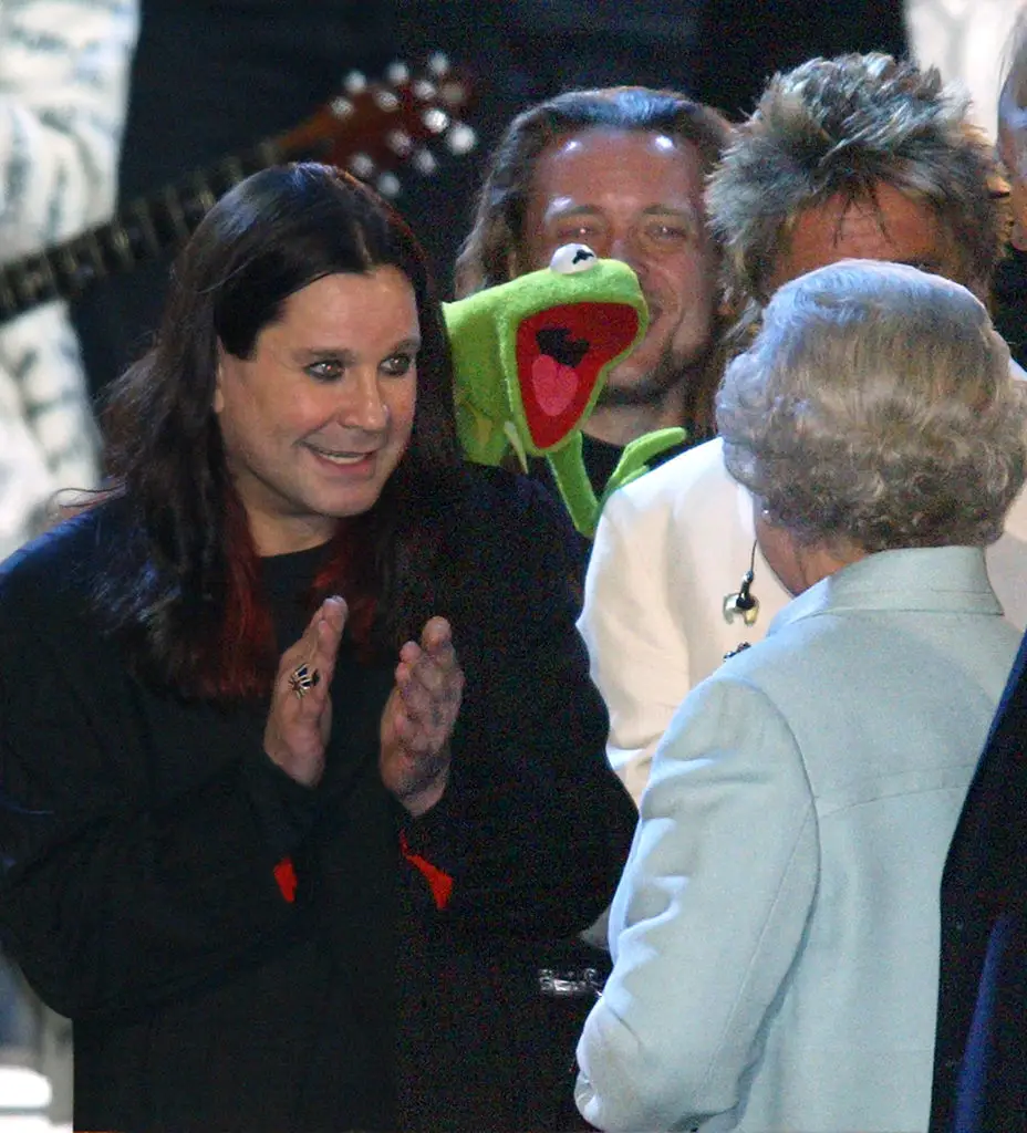 The Black Sabbath frontman met the Queen in 2002 for her Golden Jubilee celebrations (ADRIAN DENNIS/AFP via Getty Images)