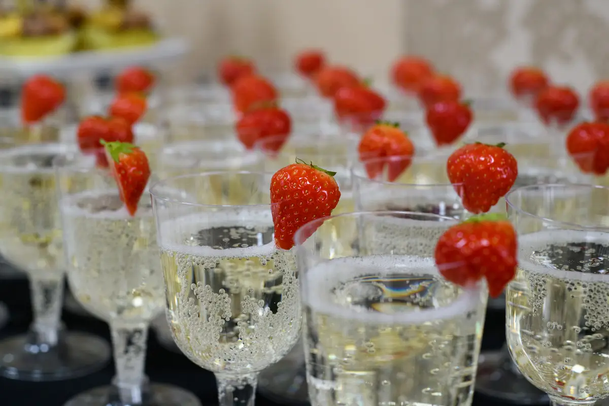 If your drink has bubbles, you're in trouble. Or something along those lines.