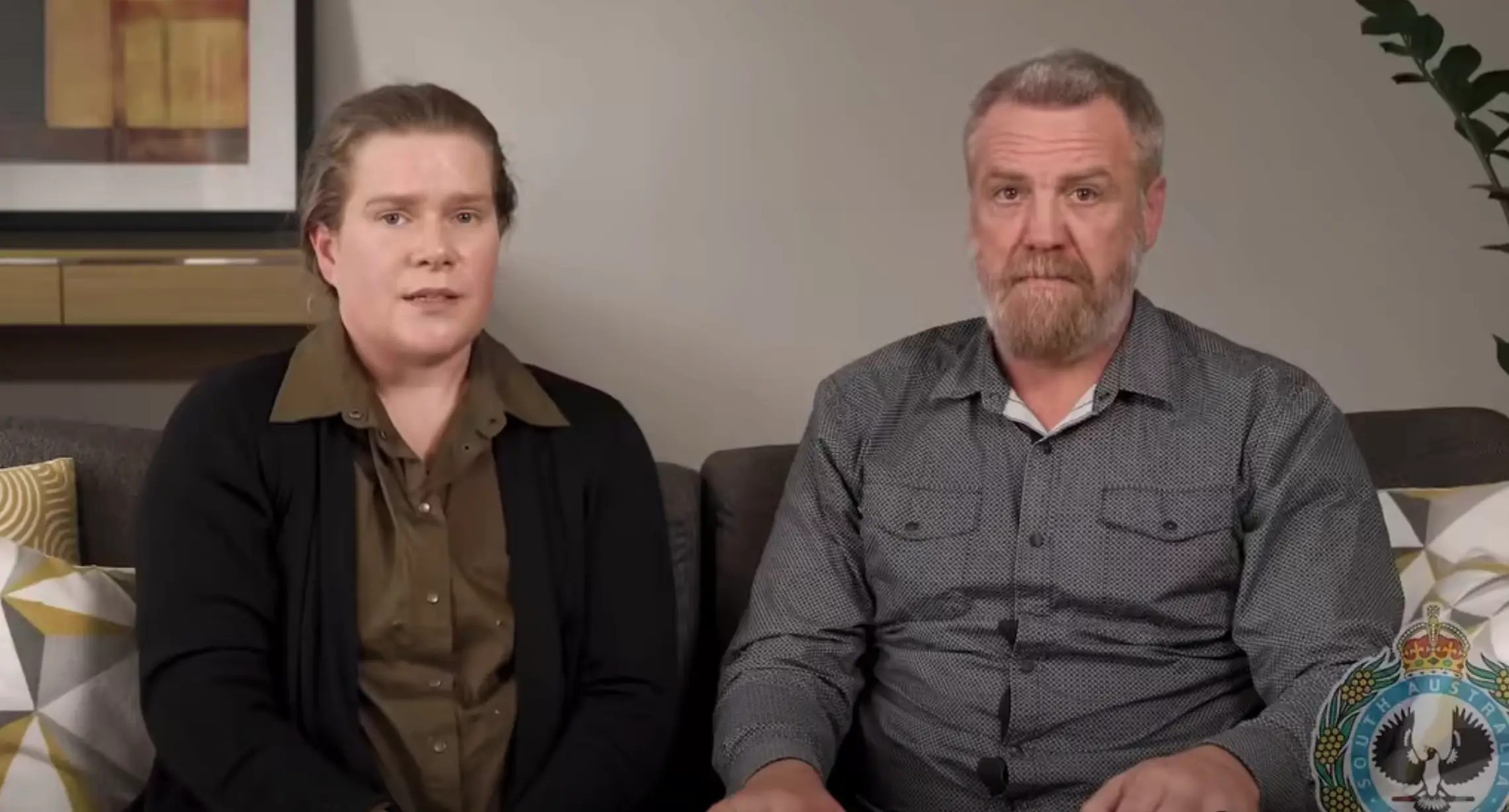 Jessica Murray and Josh Lamont have made a public plea, one year since their little boy Gus disappeared (South Australian Police)
