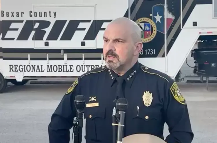 Sheriff Javier Salazar said a body was found close to Olmos' home (Facebook/Bexar County Sheriff's Office)