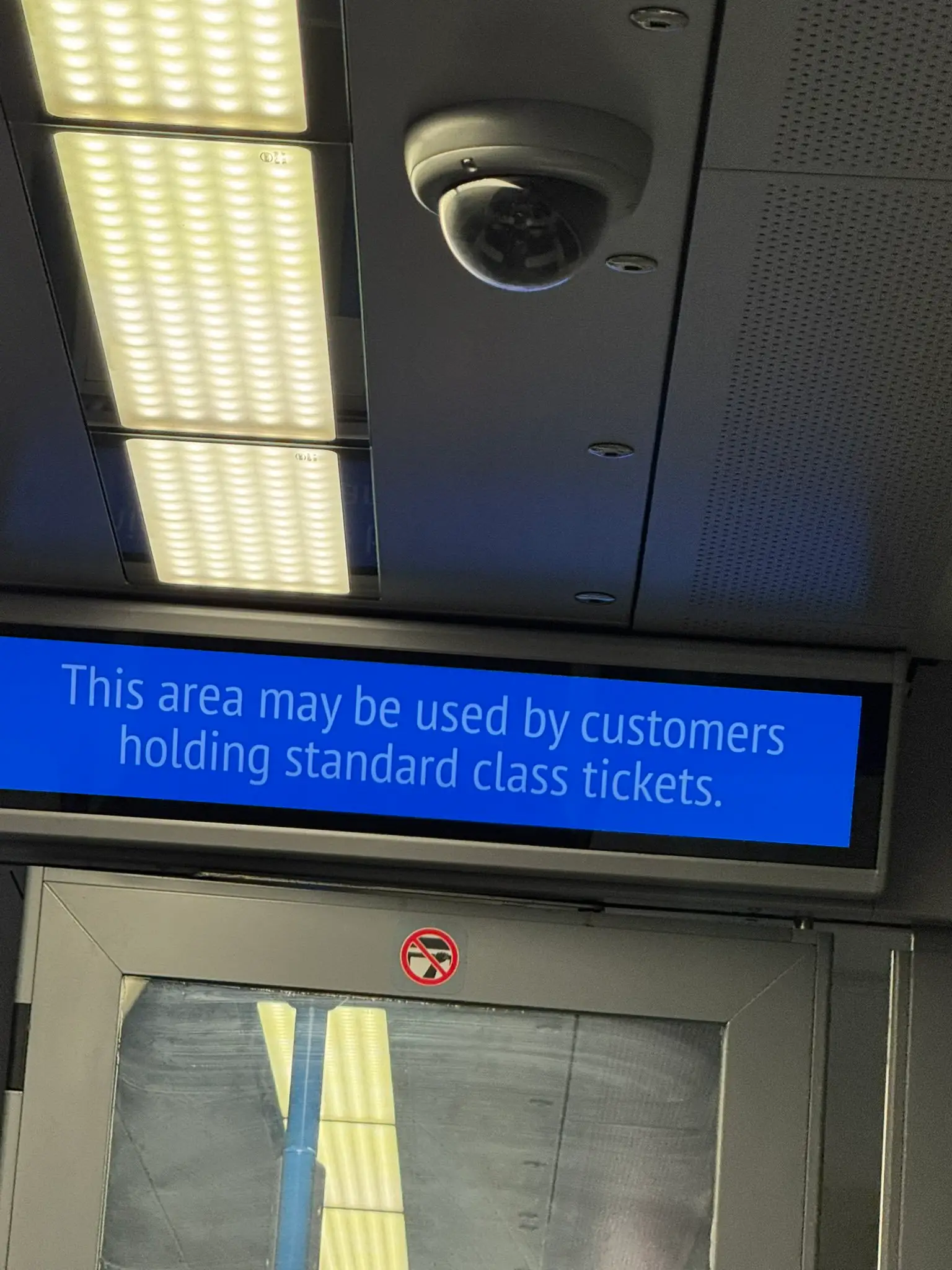 The University student thought he could sit in the first class area (SWNS)