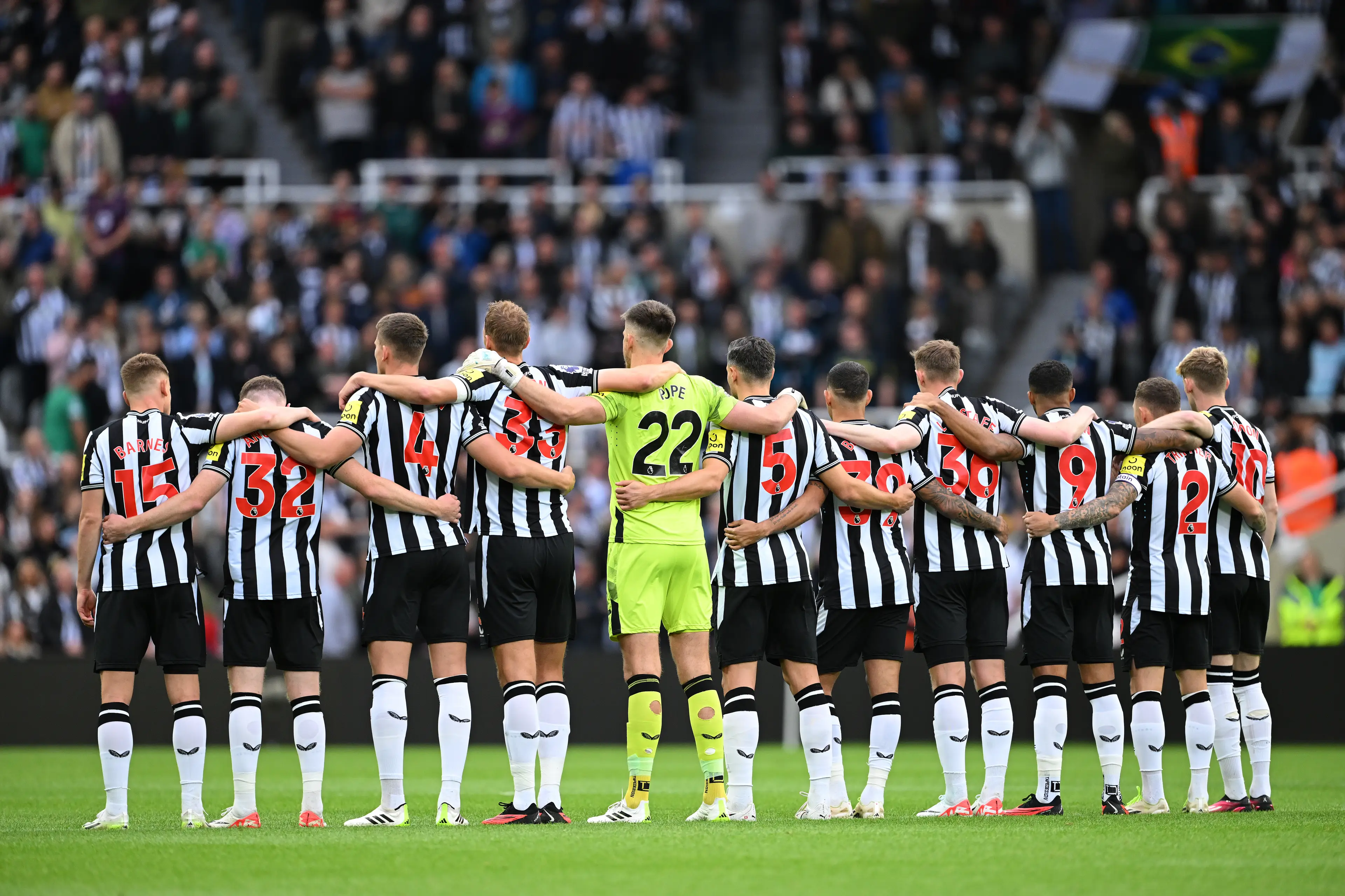 The Newcastle fans had travelled to Italy to watch the match against AC Milan.