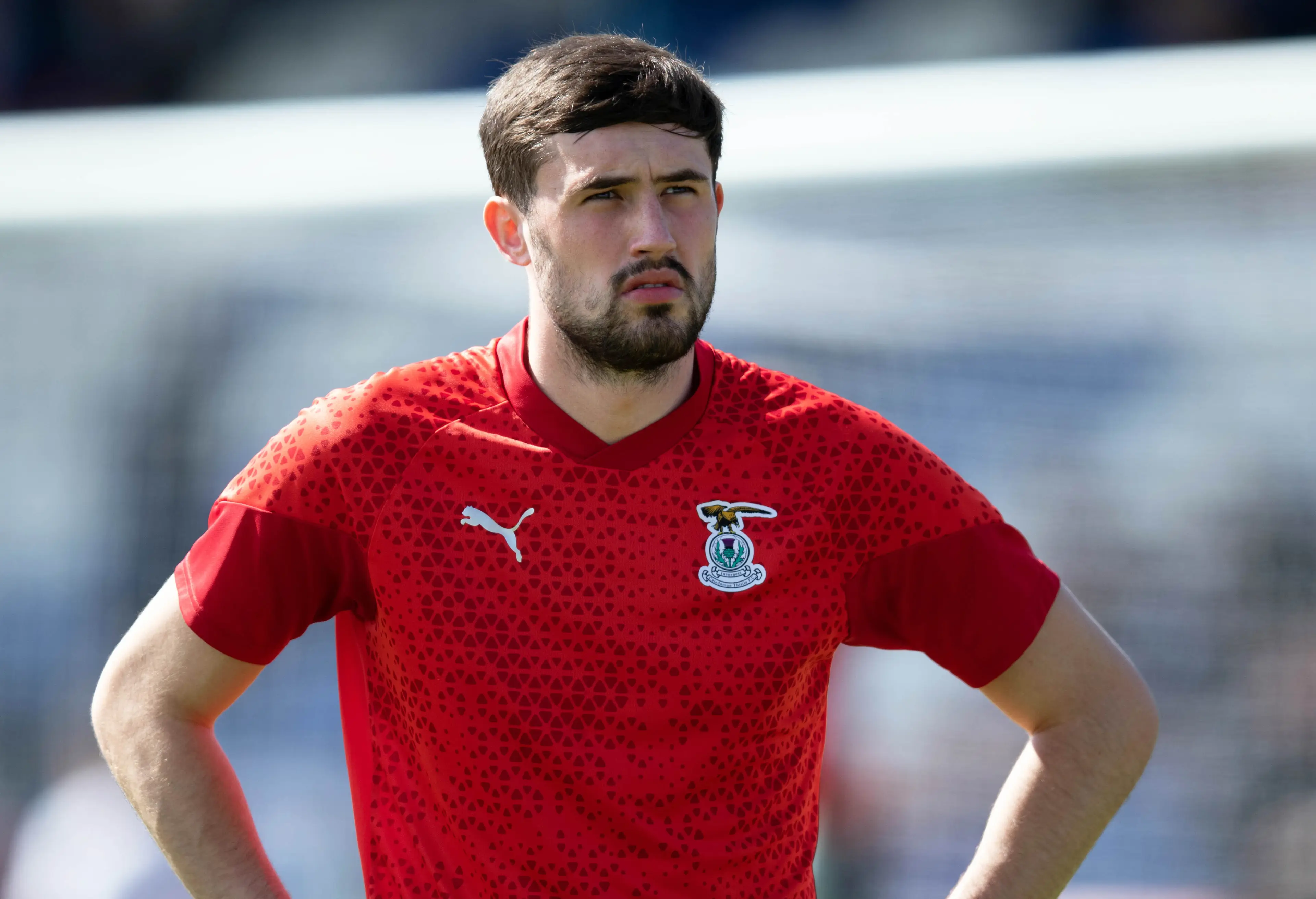 His son James, 21, has dealt with a reoccurring knee problem. (Craig Brown/SNS Group via Getty Images)