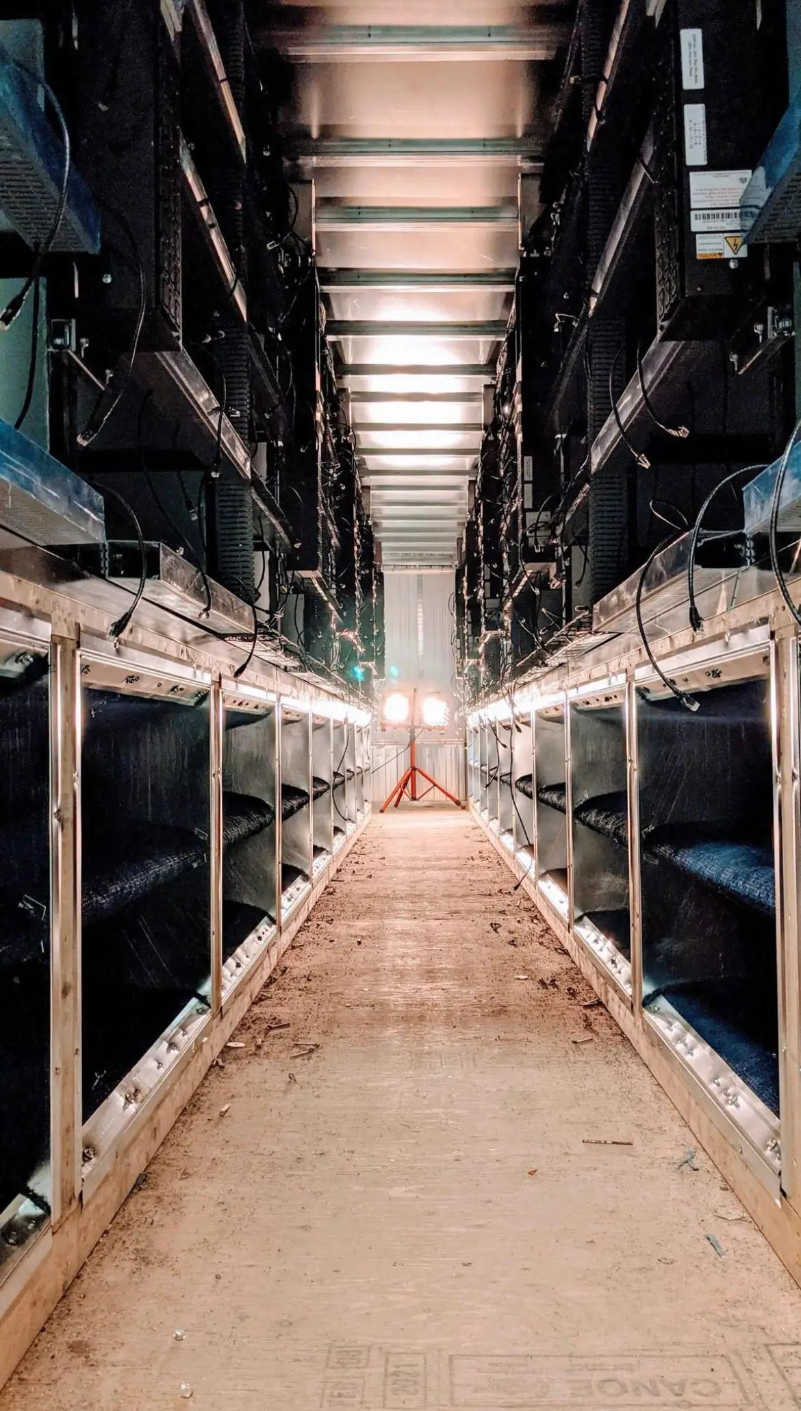 JP's bitcoin mining facility.