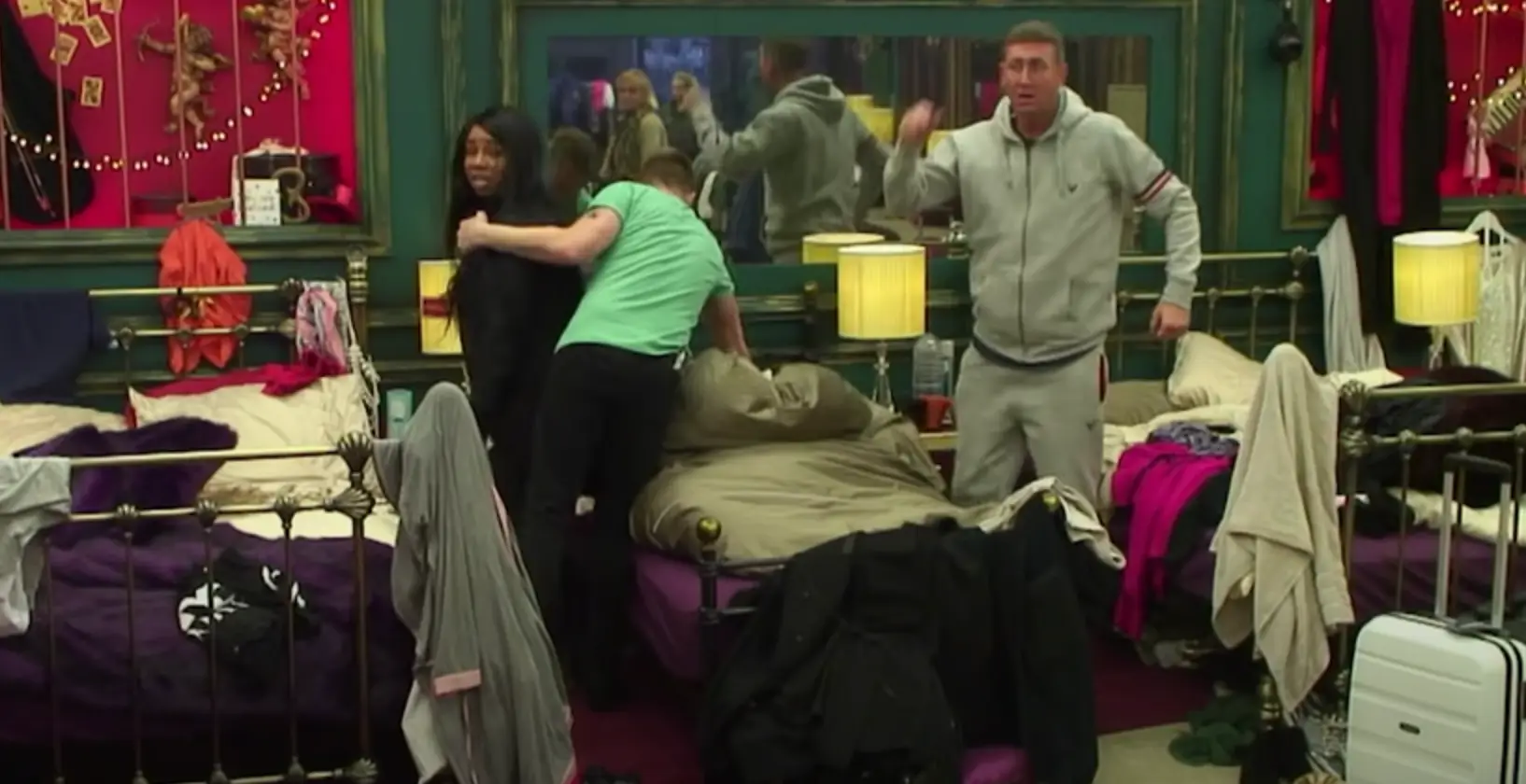 The moment played out in front of the BB cameras.