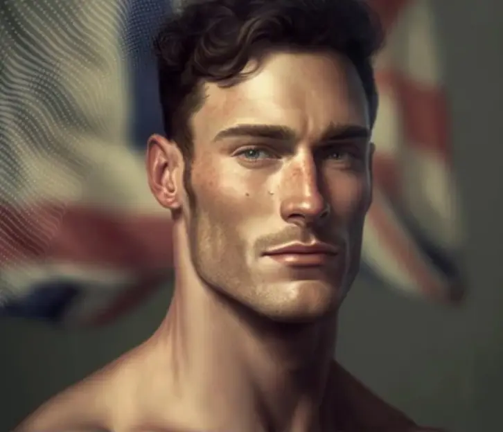 Anyone seen this bloke wandering the UK streets? (Midjourney)