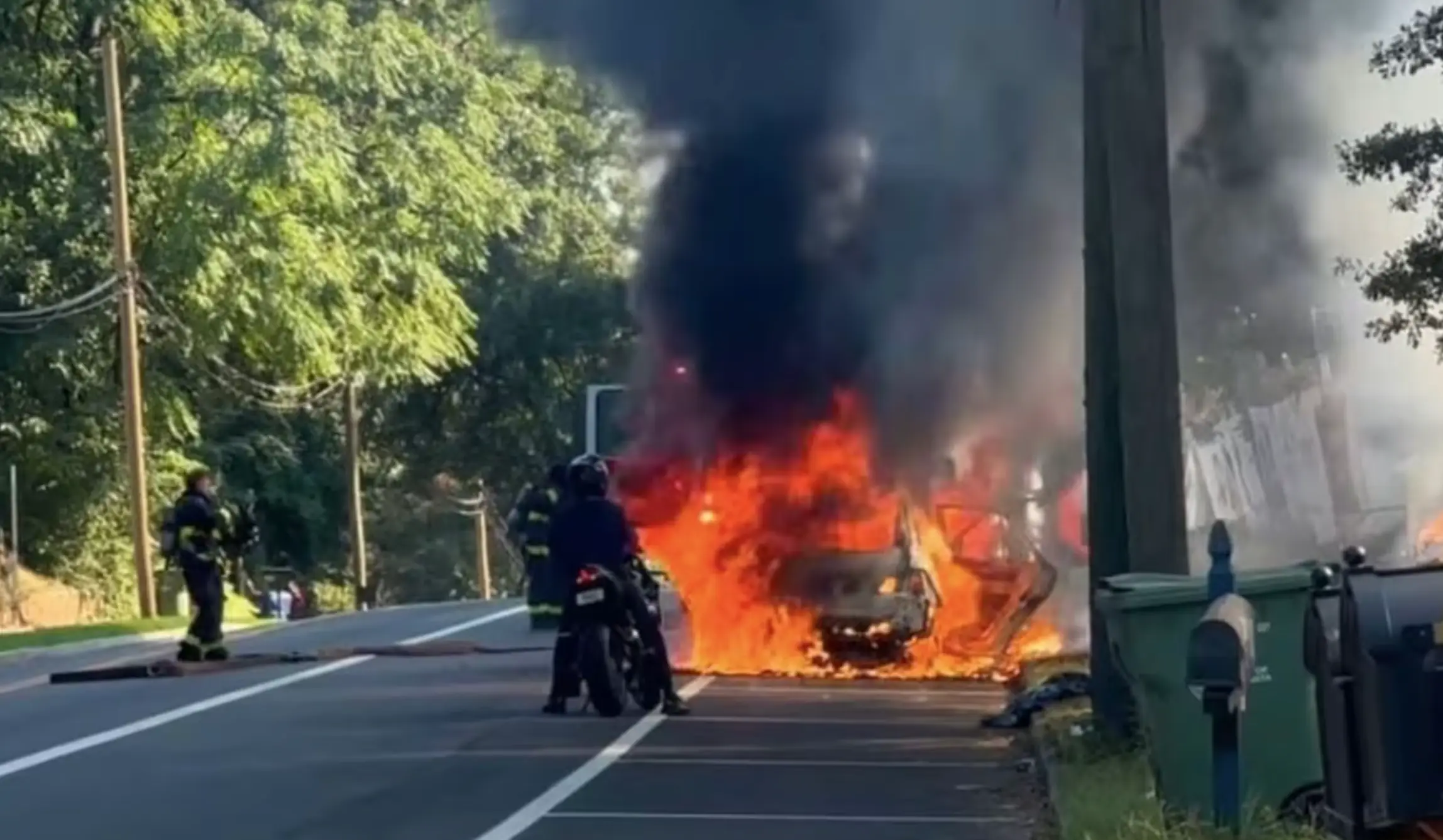 Hasan and his daughter survived a car fire just weeks before his death (WSB-TV)
