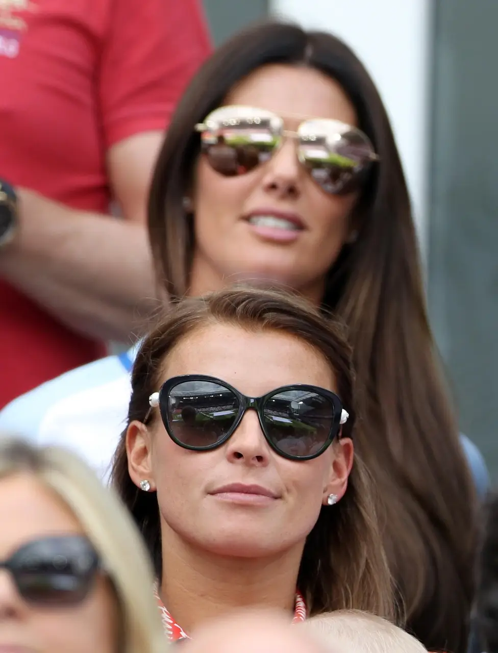 Coleen Rooney and Rebekah Vardy (top).
