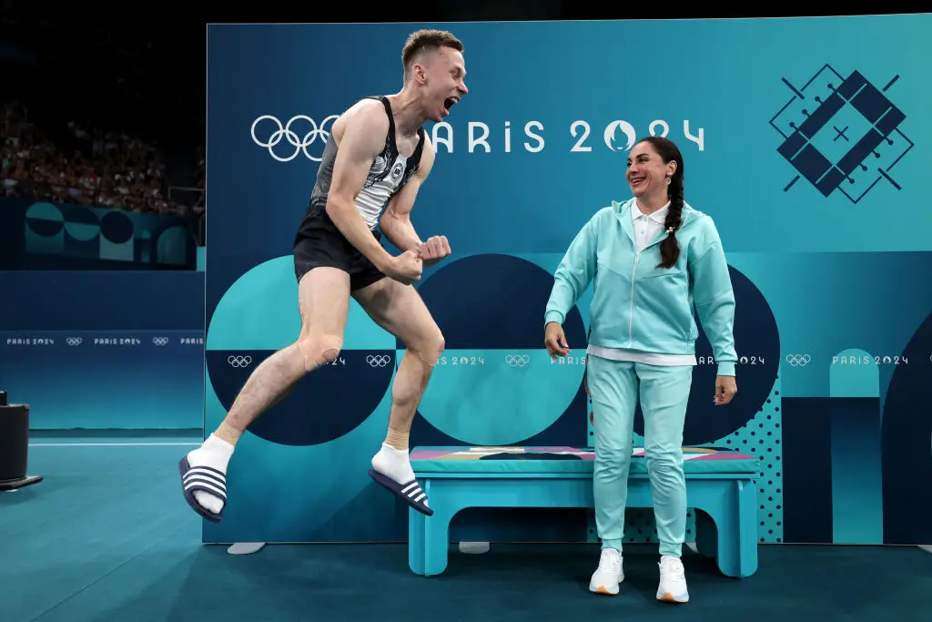 AIN athletes wore teal kits at the 2024 Olympics (Naomi Baker/Getty Images)