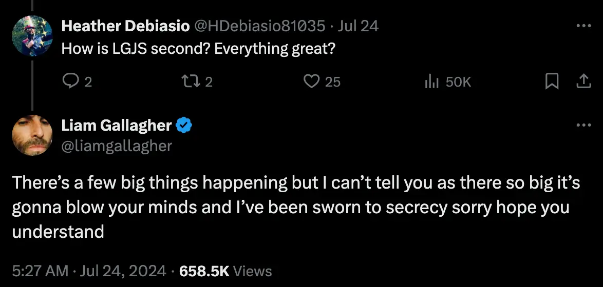 He wasn't lying (X/liamgallagher)