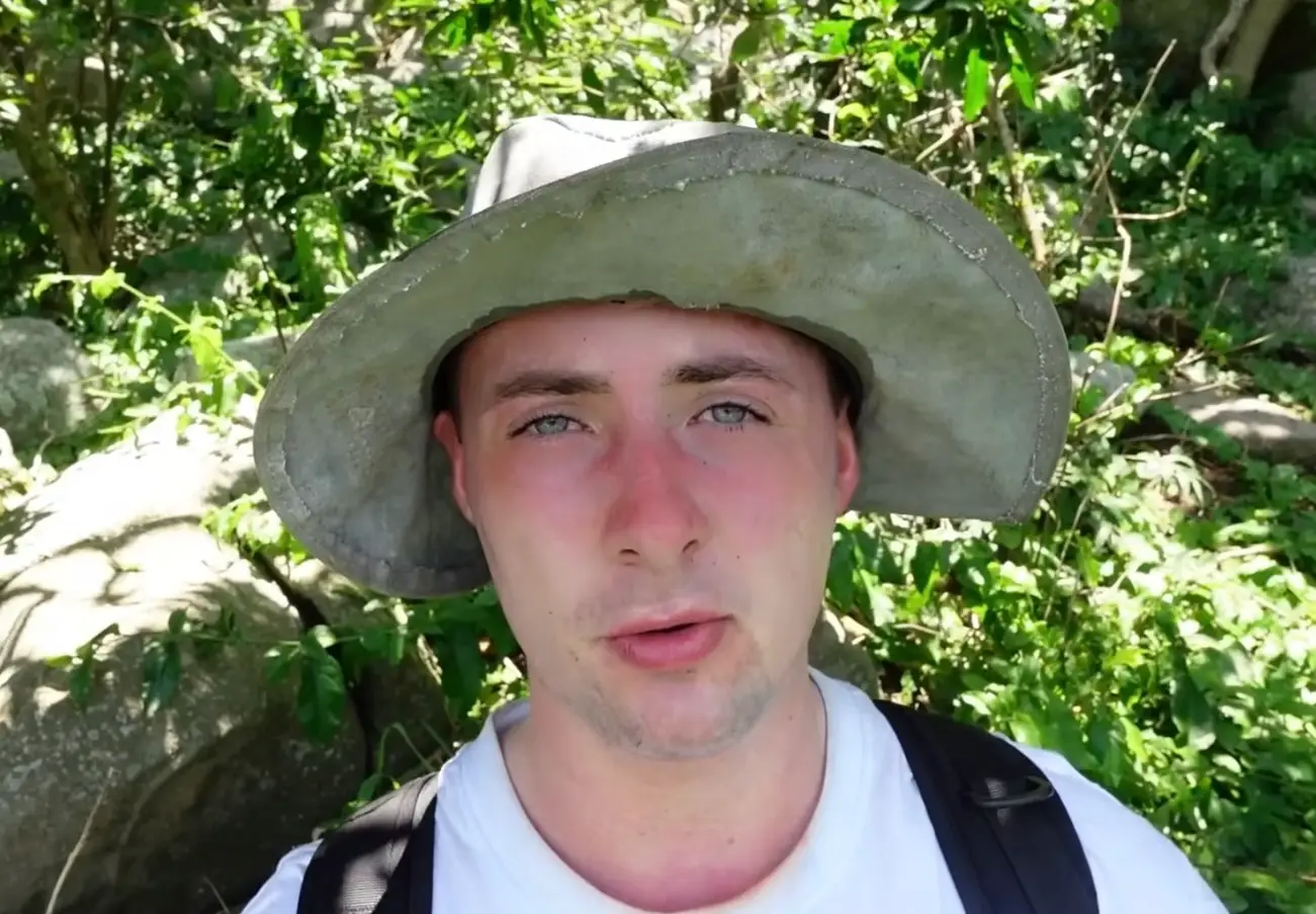 Miles Routledge boldly snuck onto the terrifying Snake Island (YouTube/Lord Miles)