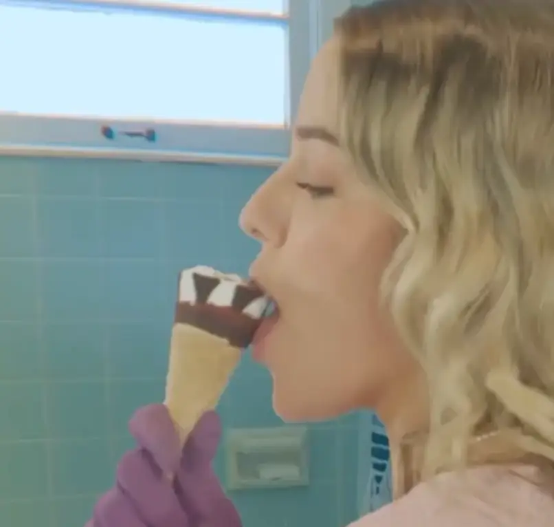 Ailish shot a range of scenes with the help of Cornetto.