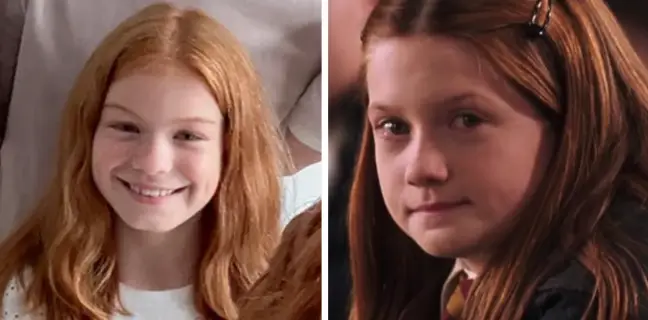 Bonnie Wright (right) played Ginny in the original films (HBO/Warner Bros.)