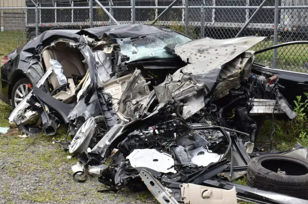 Mackenzie Shirilla's car after the crash (Cuyahoga County Office of the Prosecuting Attorney)