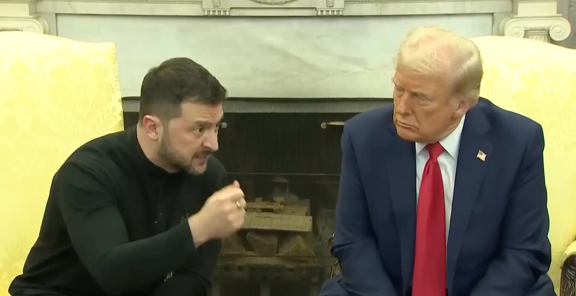 Honigman reckons that the Ukrainian President was trying to communicate with his hand movements (The White House)