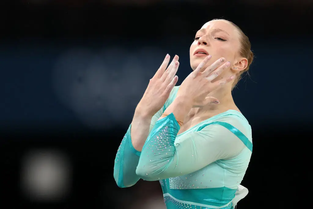18-year-old Romanian prodigy Ana Barbosu was initially awarded the bronze medal. (Jamie Squire/Getty Images)