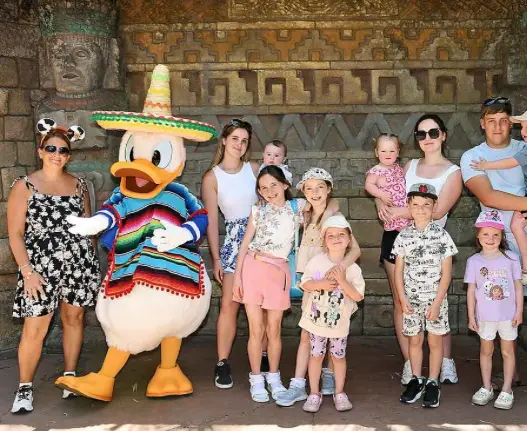 The Radford family were in court for taking their kids on a £52,000 trip to Disney World during school hours (Instagram/@theradfordfamily)