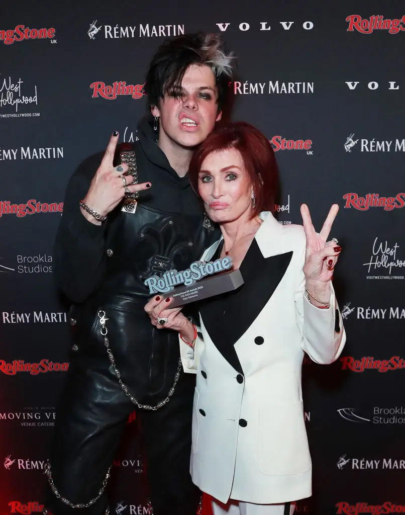 Yungblud and Sharon Osbourne in 2023 (Dave Benett/Getty Images)