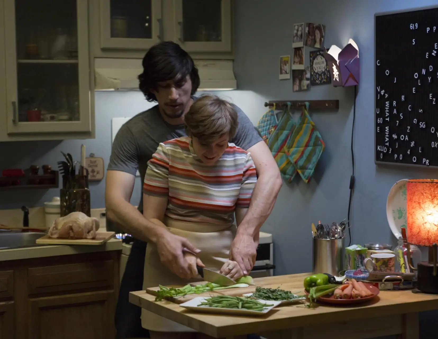 Driver and Dunham's characters had a toxic on and off relationship (HBO)