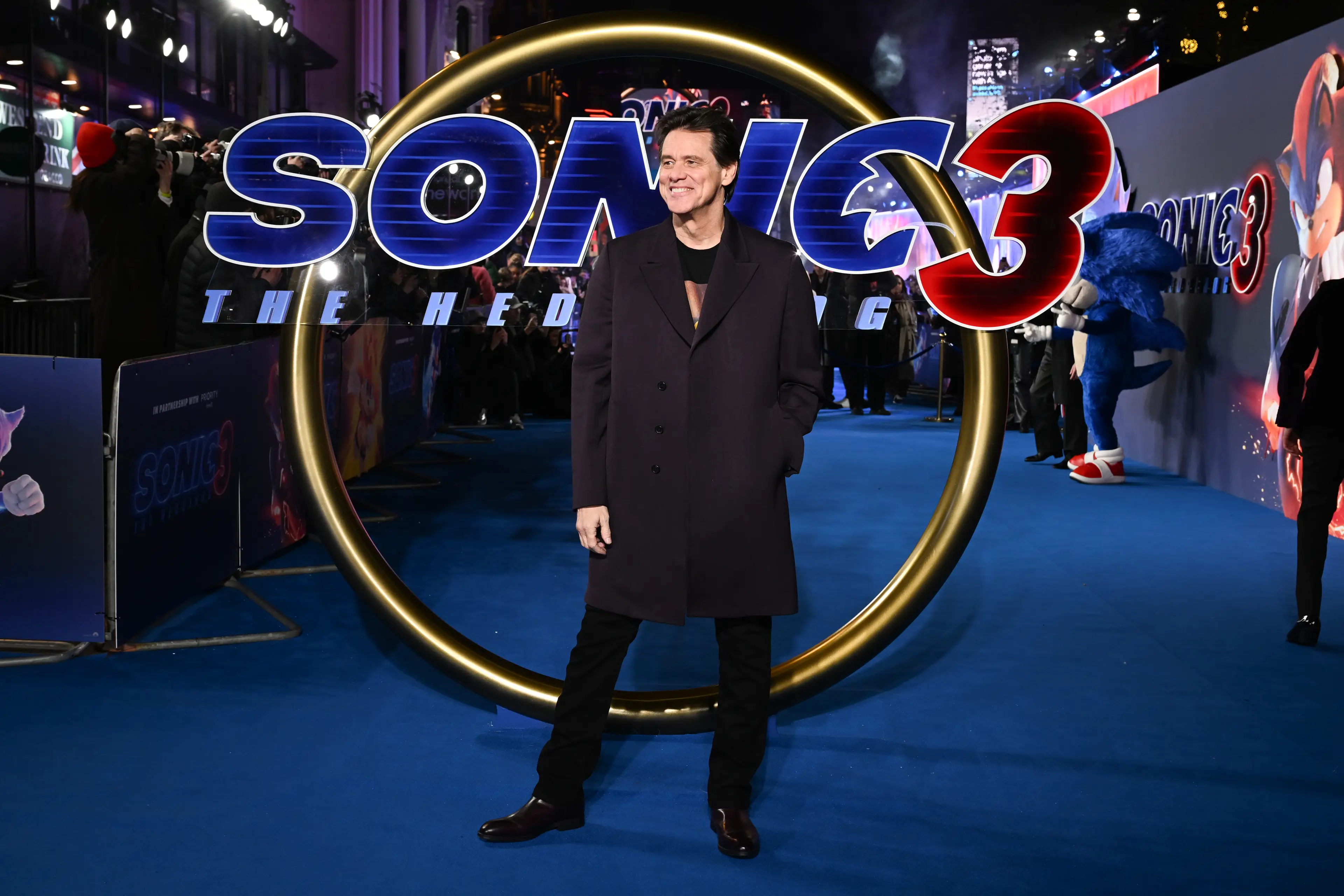 The comedy star will soon be back on our screens in Sonic 3. (Jeff Spicer/Getty Images for Paramount Pictures)