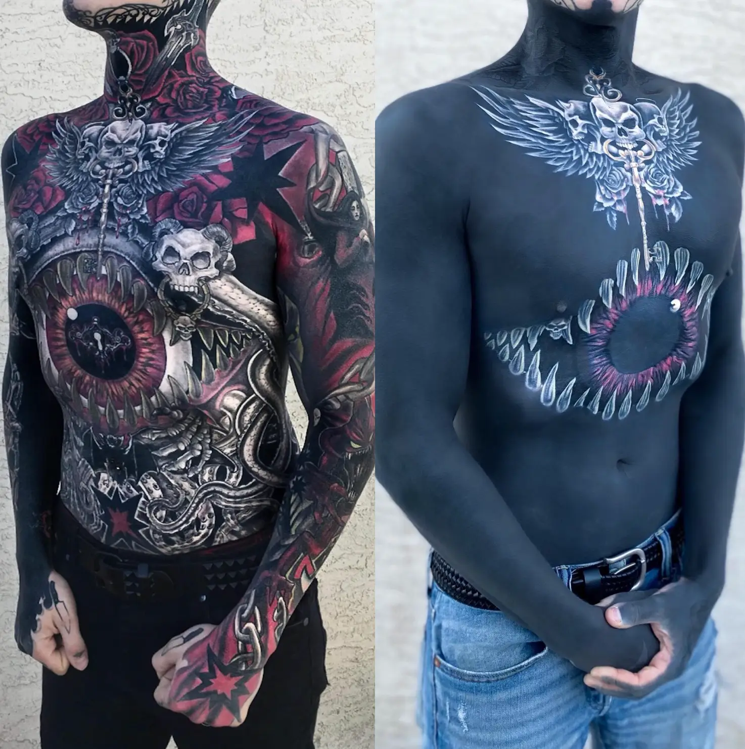 How Remy's tattoos used to look (Instagram/ephemeral__remy)