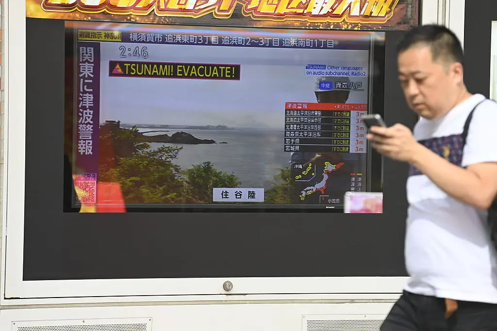 Millions of people in Japan were told to evacuate (David Mareuil/Anadolu via Getty Images)