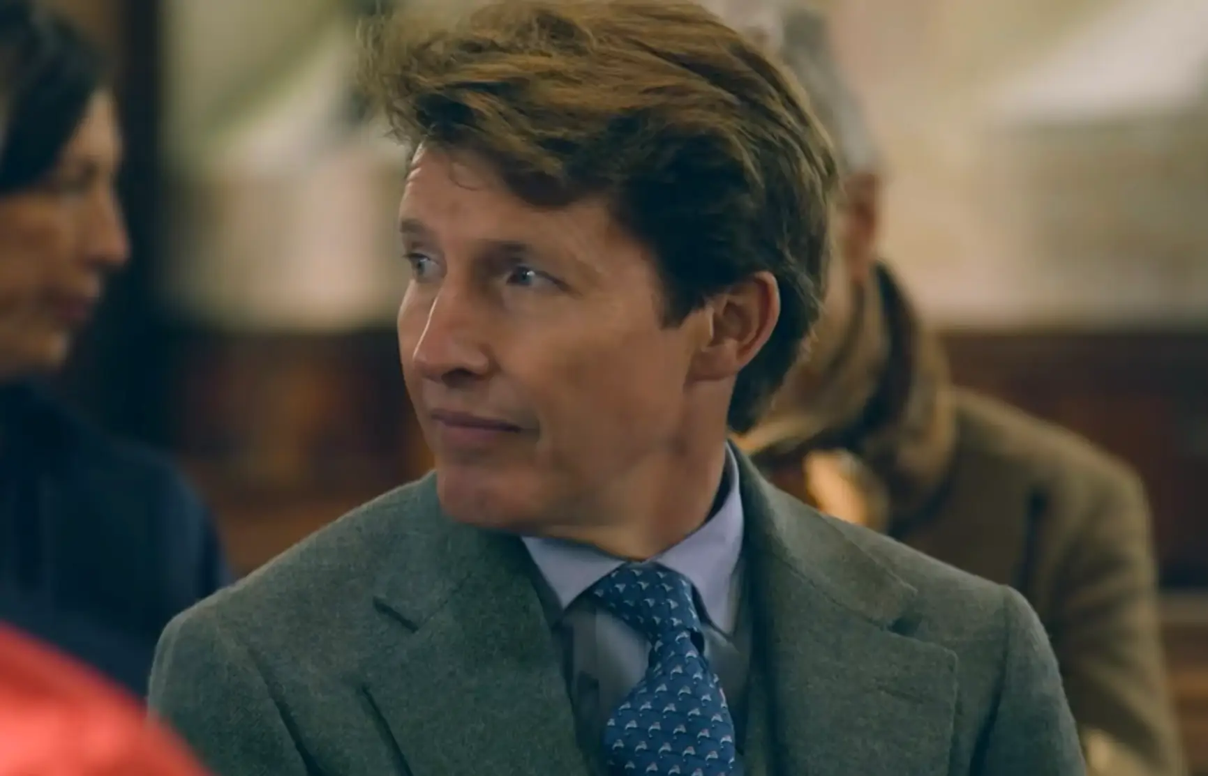 Blunt was seen looking sketchy in a trailer for the new series of Celebrity Traitors (BBC)