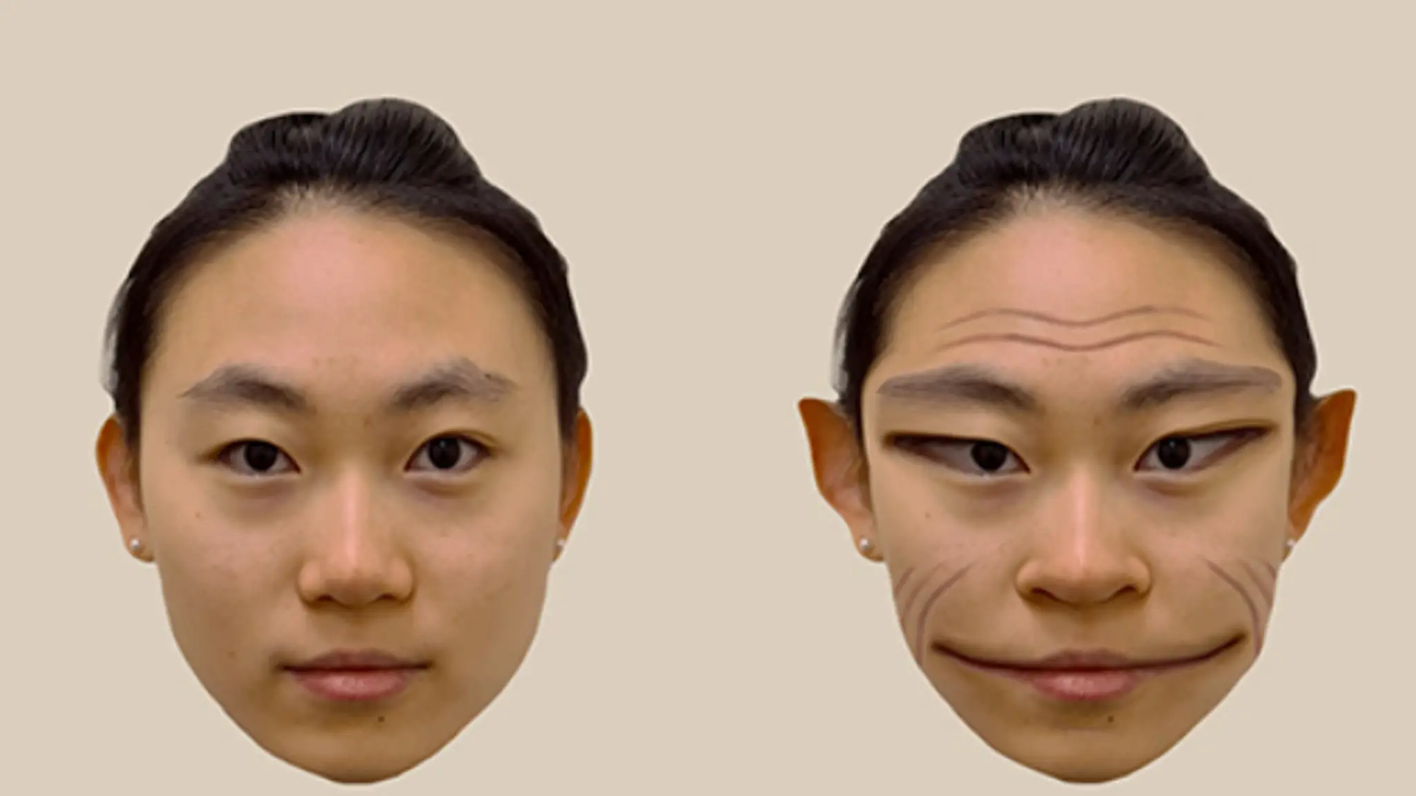 The former truck driver helped experts mock up pictures of the distortions he sees.