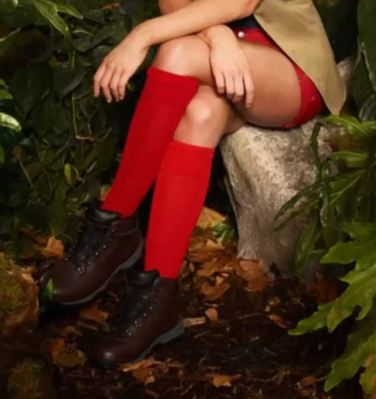 There's a reason why the celebs wear red socks (ITV)