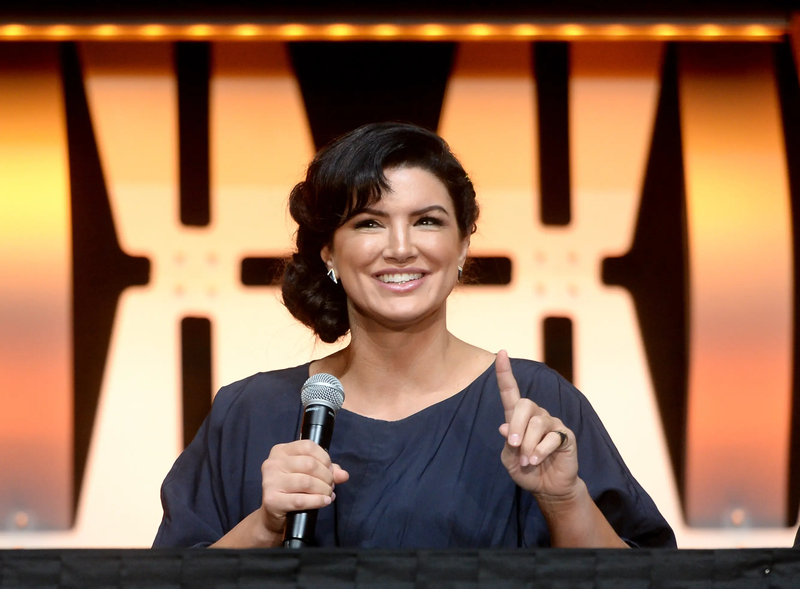 Gina Carano was fired from Star Wars for her post (Daniel Boczarski/WireImage for Disney)