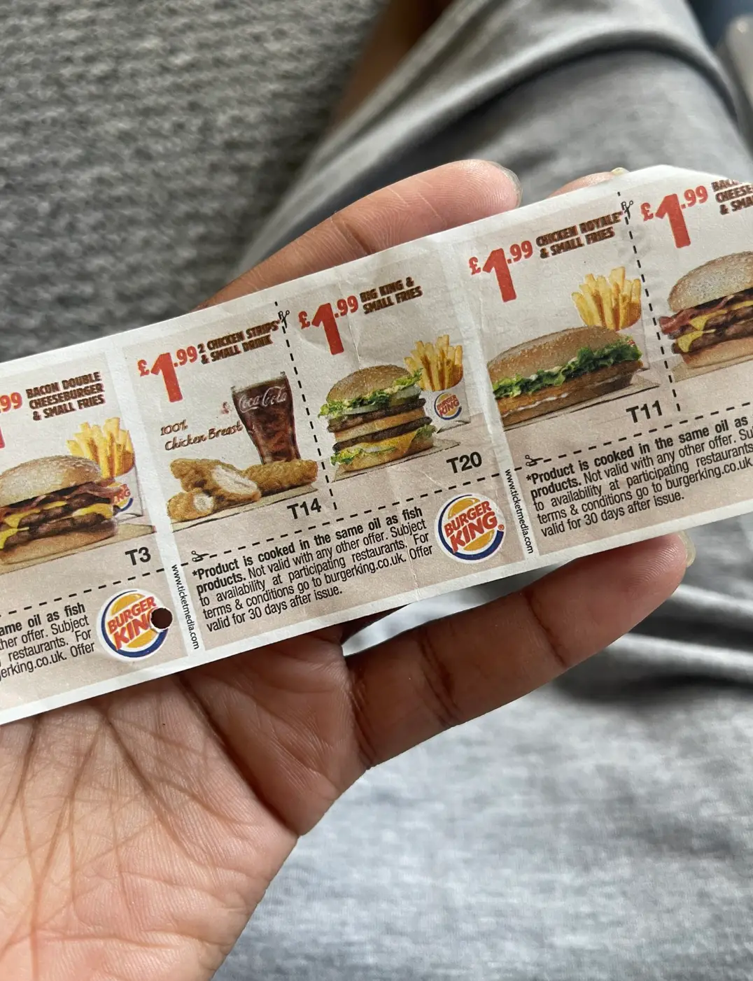 The choice was endless at Burger King!