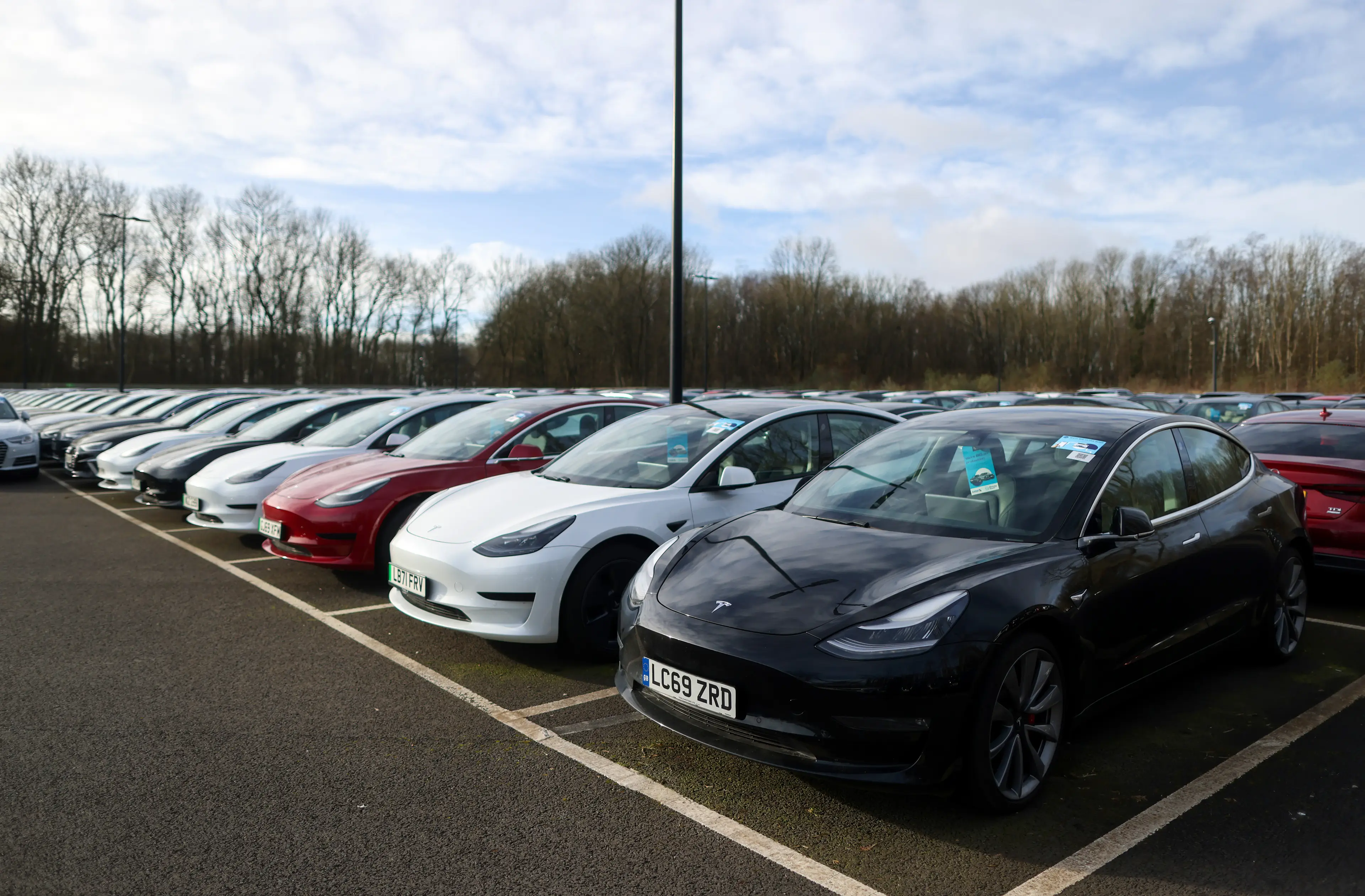 Used Teslas drop in value for all sorts of reasons, including the fact that there's loads of them (Chris Ratcliffe/Bloomberg via Getty Images)