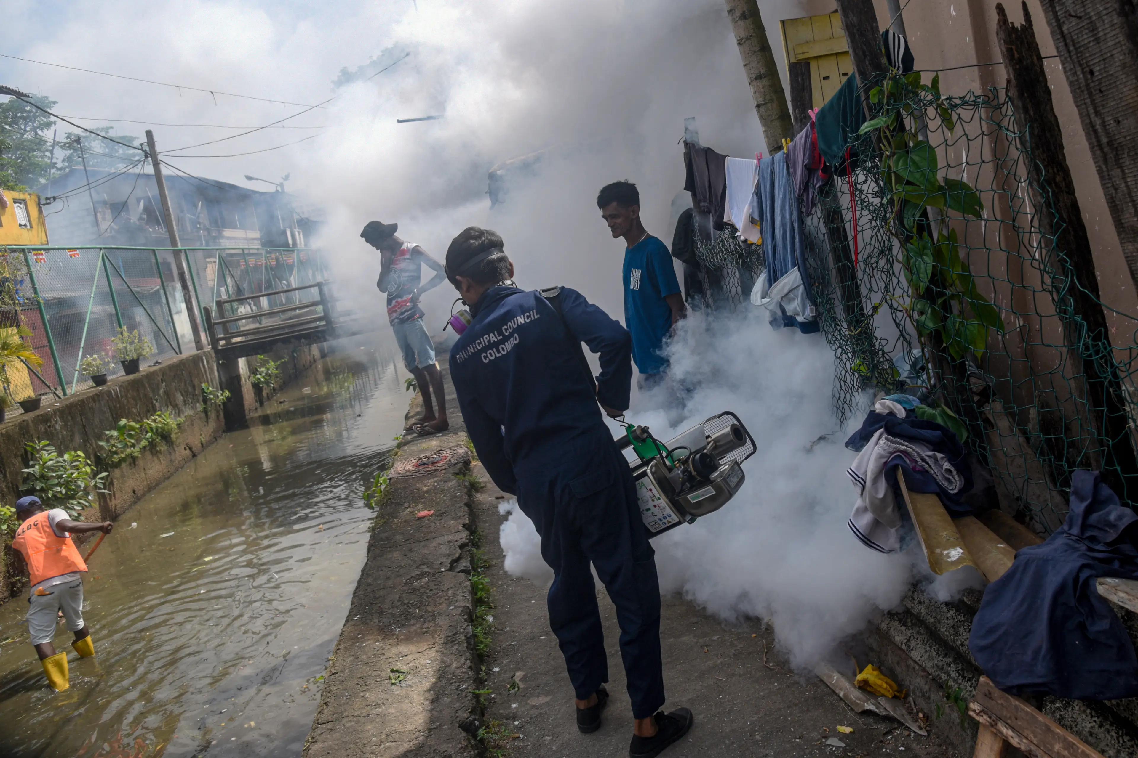 Officials in China are currently battling to contain the outbreak (AKILA JAYAWARDENA/Middle East Images/AFP via Getty Images)