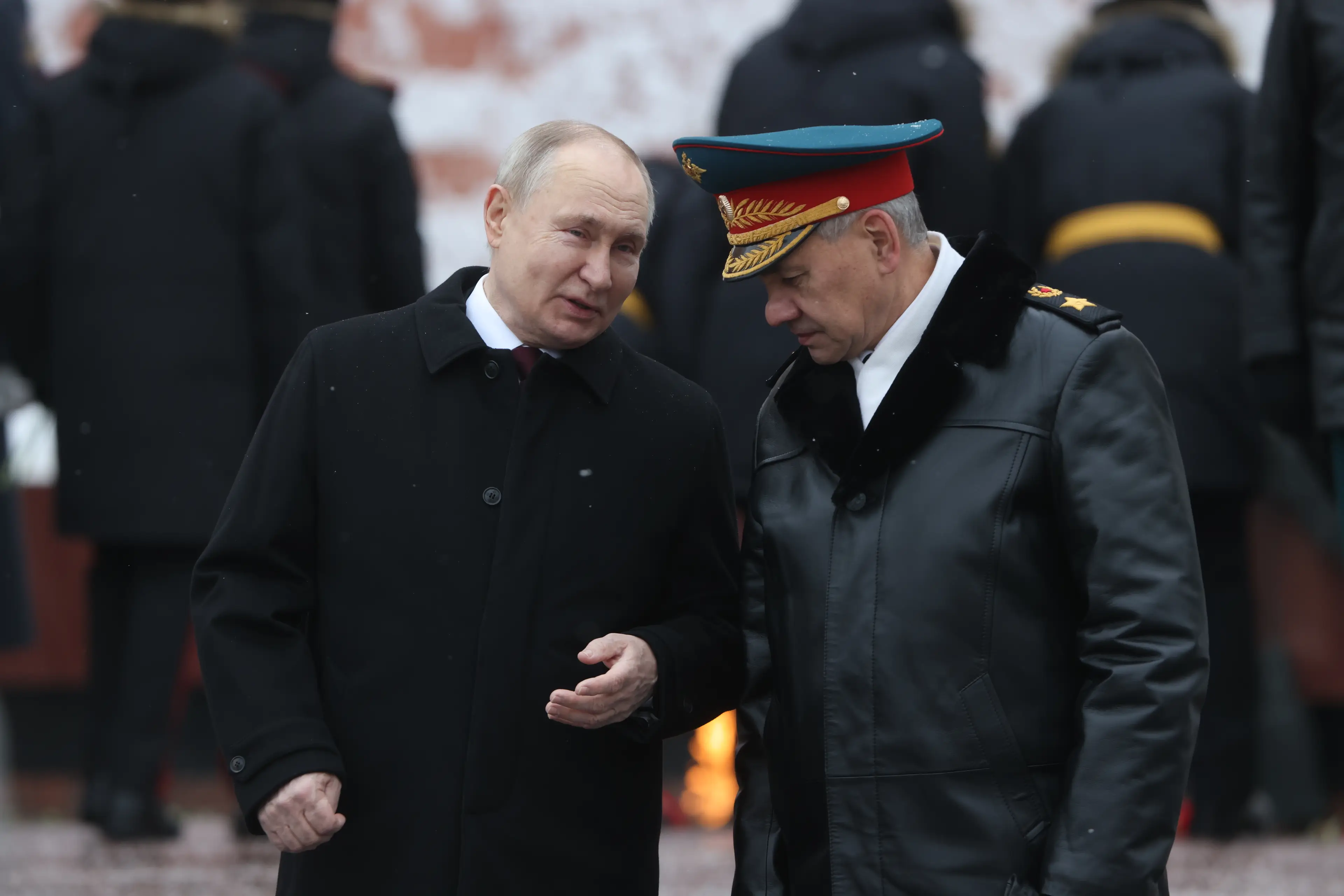 Putin's stooge Sergei Shoigu warned that attempts to protect Ukraine could lead to a nuclear war (Contributor/Getty Images)