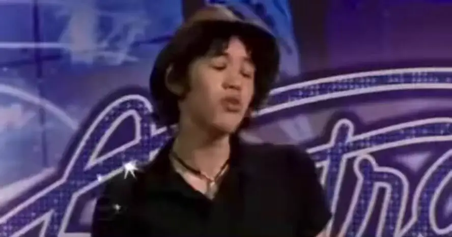 Christopher aged 16 on Australian Idol (Australian Idol)