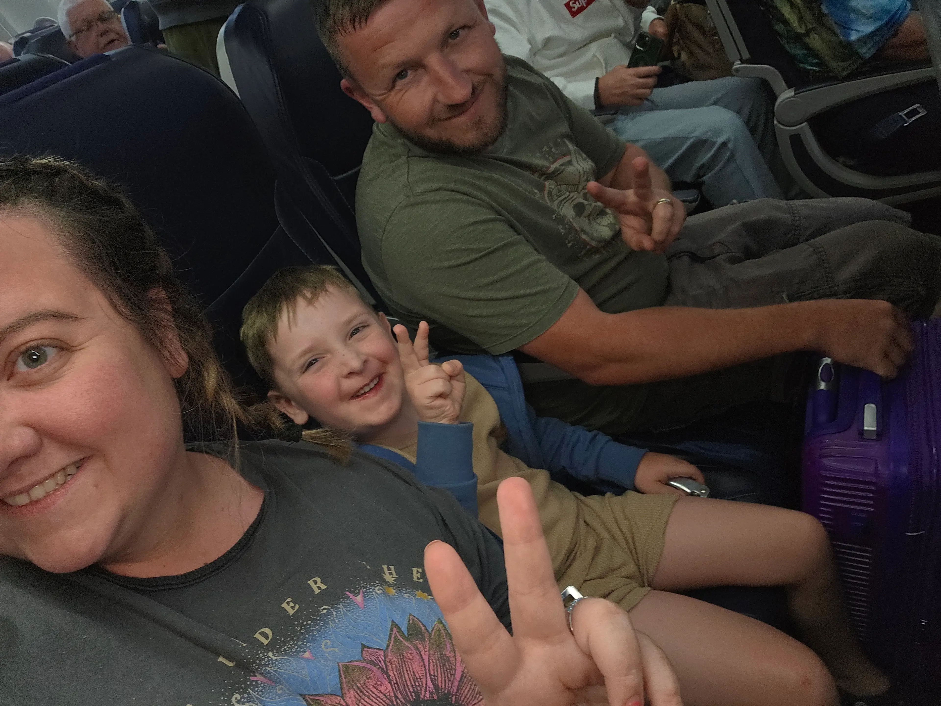 Rebecca with Brett and son Harley (Rebecca Hay)