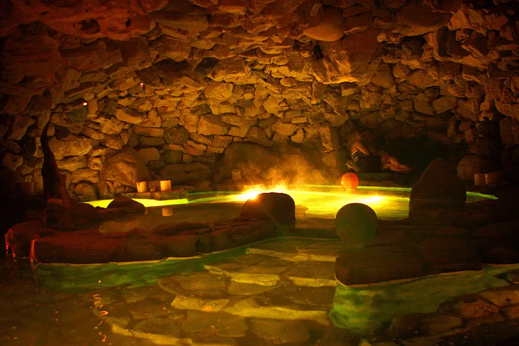 Inside the infamous 'grotto' (BRIAN LINDENSMITH/Patrick McMullan via Getty Images)