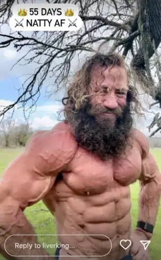 A post from Johnson's 55 days steroid free (Instagram/@liverking)